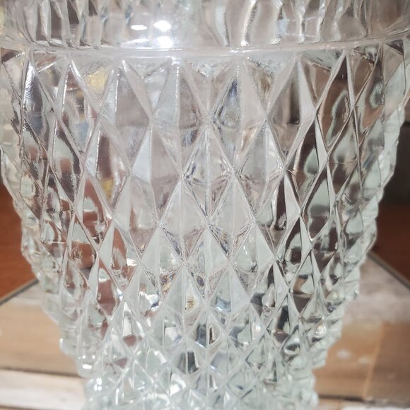 Diamond Point by Indiana Glass Water/Iced Tea Pitcher - 64oz - Vintage - Picture 5 of 6